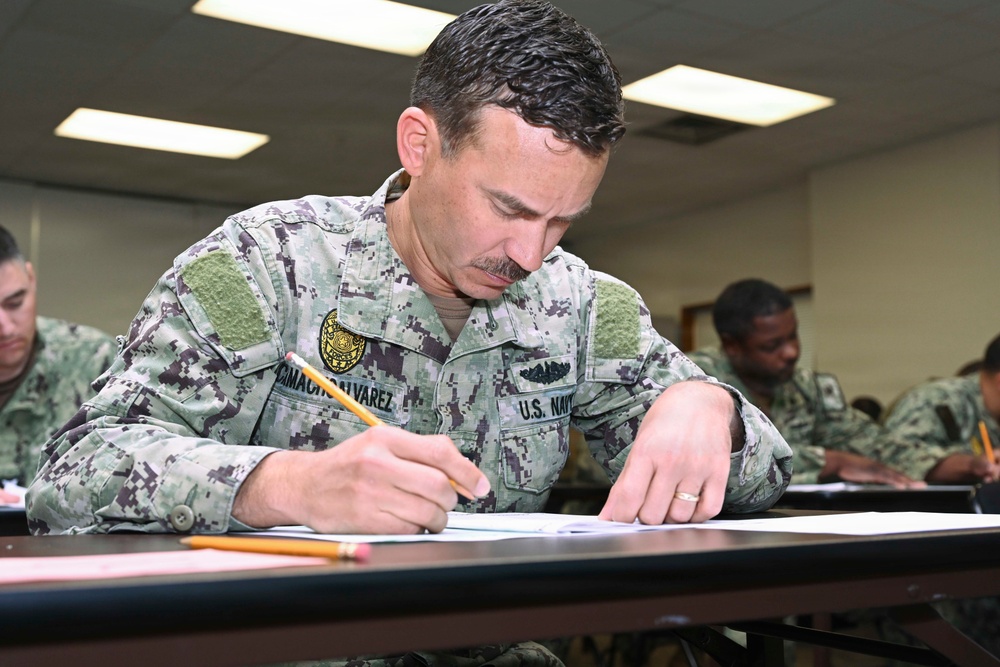 Fleet Activities Okinawa Conducts E-7 Navy Wide Advancement Exam