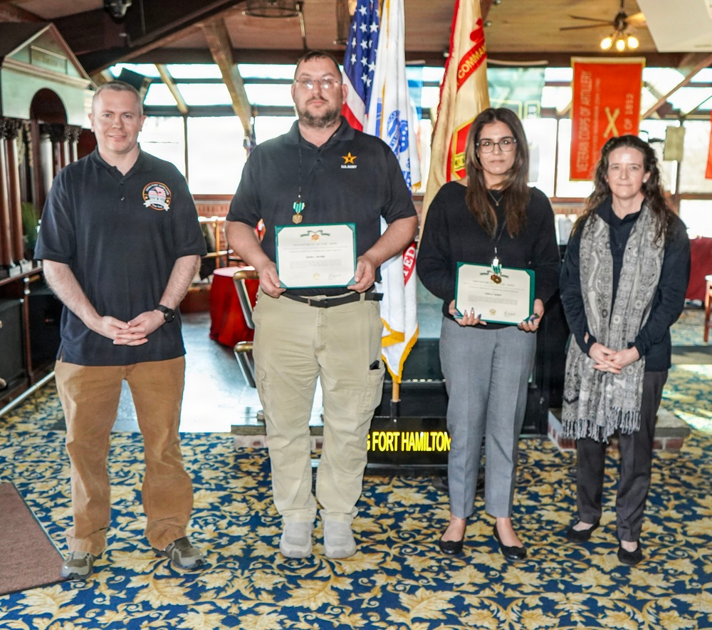 Fort Hamilton recognizes employees at quarterly awards ceremony