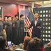 Secretary of War Pete Hegseth administers the oath of enlistment to Coast Guard and other military recruits in Southern California
