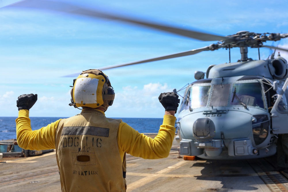 USS Thomas Hudner (DDG 116) Flight Operations