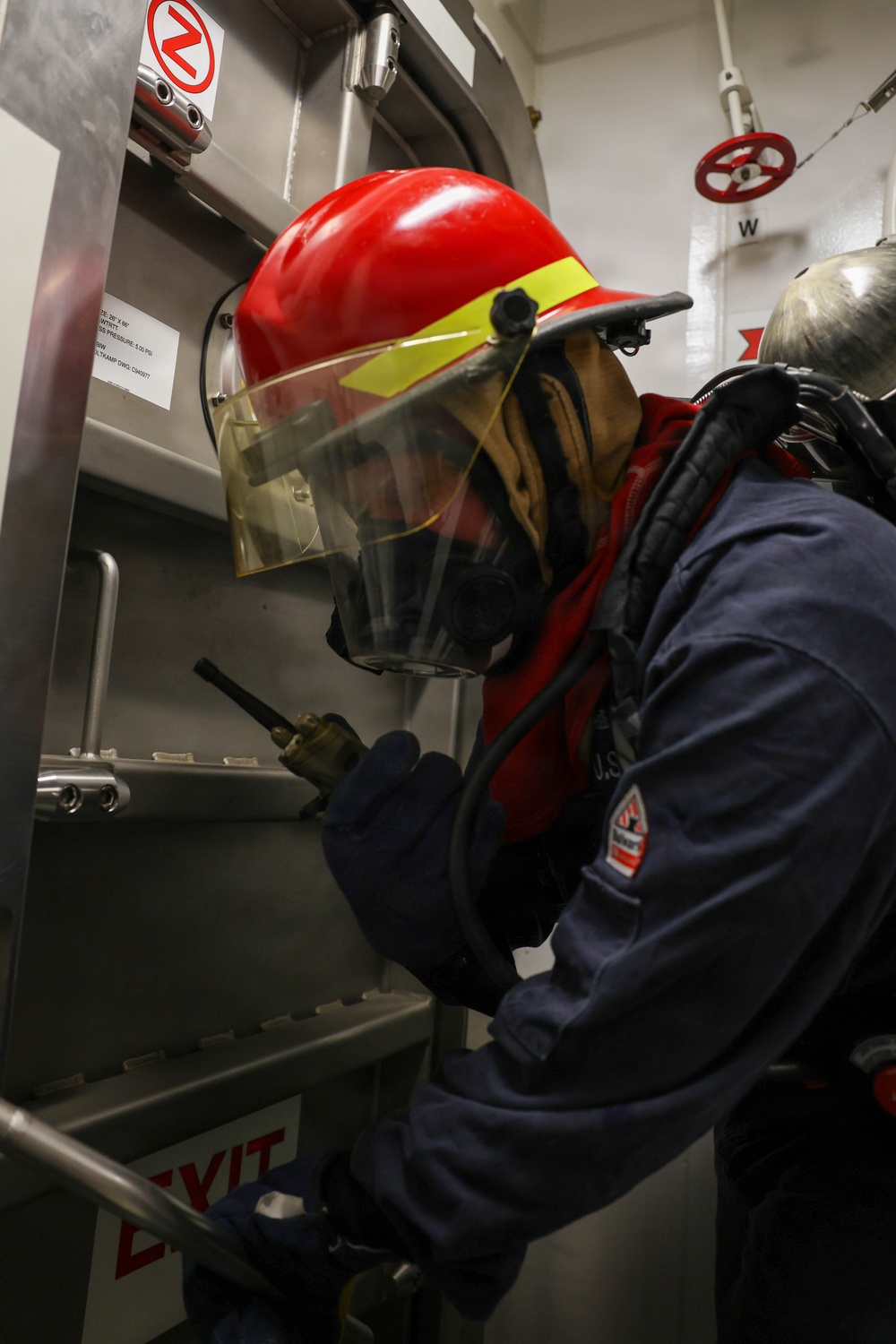 USS Thomas Hudner (DDG 116) Fire Drill