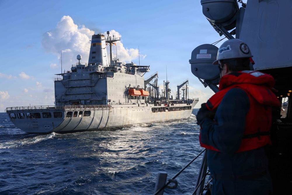USS Thomas Hudner (DDG 116) Replenishment-at-sea