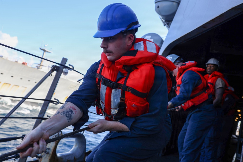 USS Thomas Hudner (DDG 116) Replenishment-at-sea