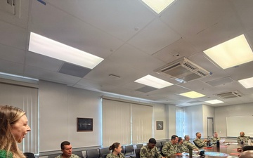 USO reinforces warfighter readiness by briefing Navy Region Hawaii Sailors on critical support resources for service members and their families.