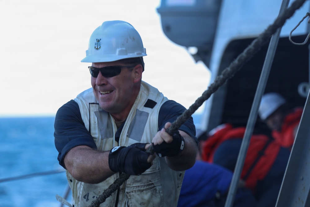 USS Thomas Hudner (DDG 116) Replenishment-at-sea