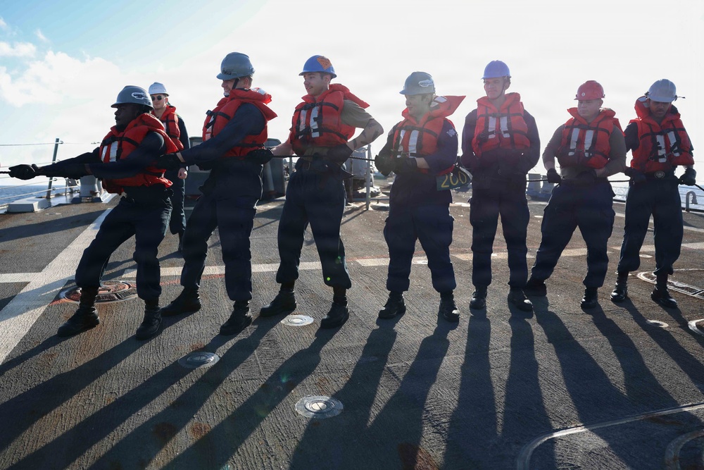 USS Thomas Hudner (DDG 116) Replenishment-at-sea