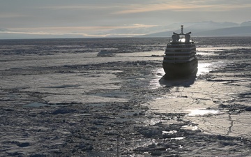 USCGC Polar Star (WAGB 10) provides support to an Australian-owned cruise ship stuck in ice on cutter’s 50th birthday amid Operation Deep Freeze 2026
