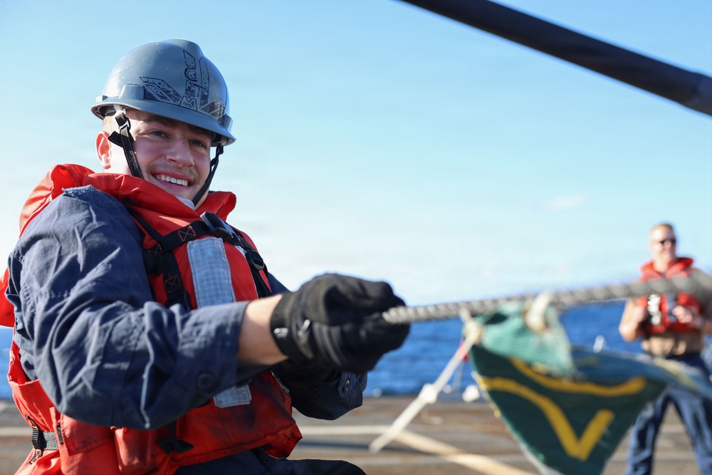 USS Thomas Hudner (DDG 116) Replenishment-at-sea