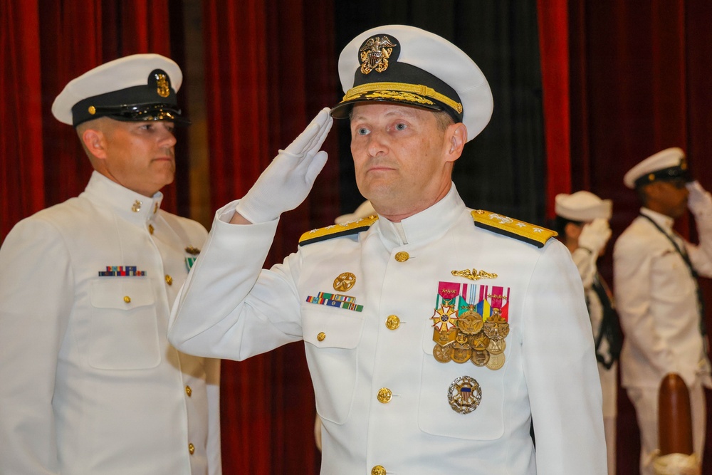 USS Frank Cable Holds a Change of Command