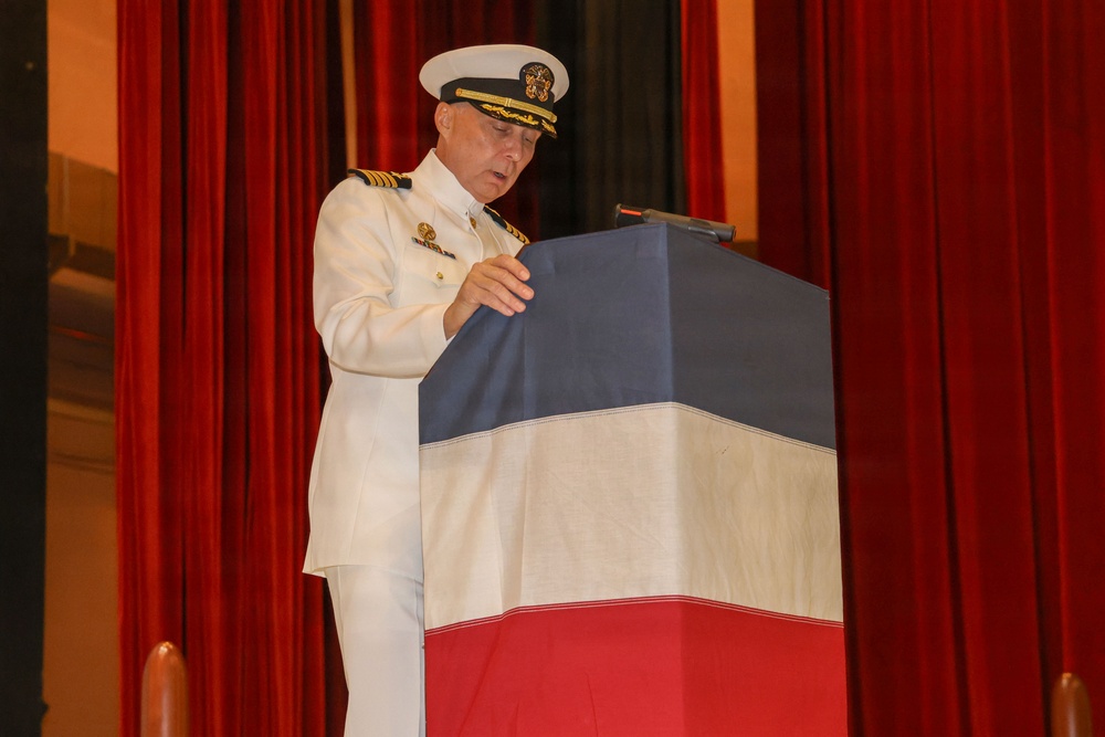 USS Frank Cable Holds a Change of Command