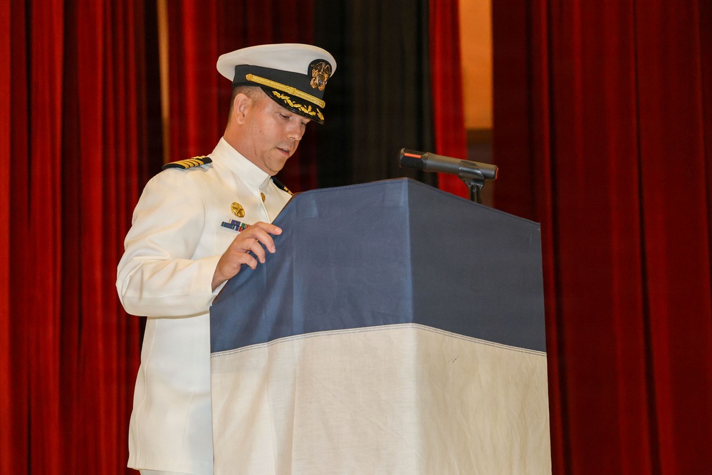 Frank Cable Holds a Change of Command