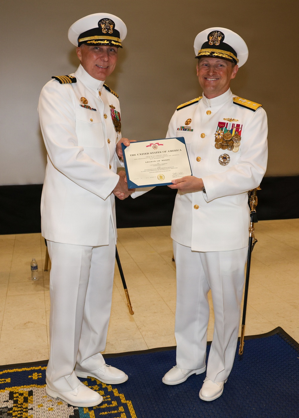 USS Frank Cable Holds a Change of Command