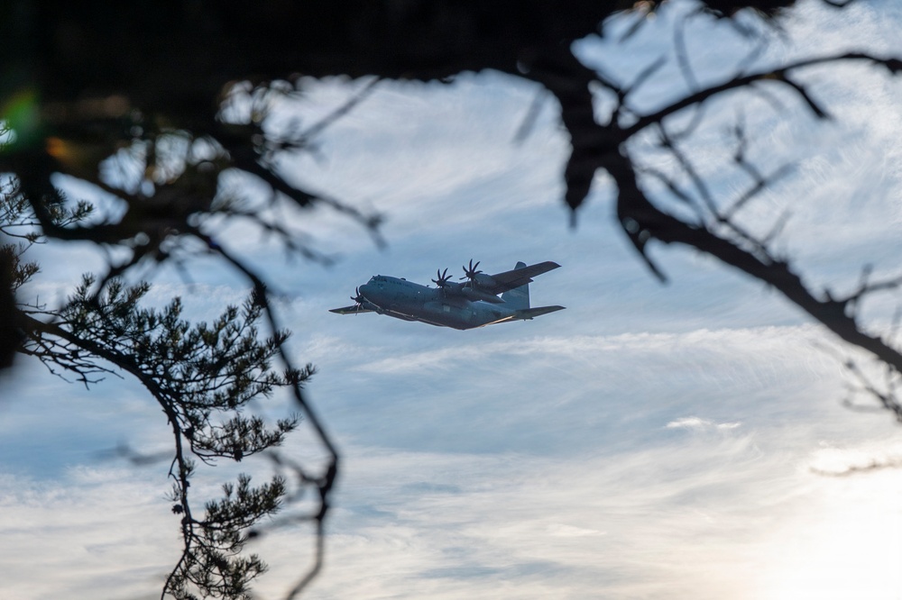 Dobbins C-130Hs Conduct Training at Yonah Mt.