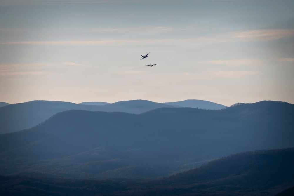 Dobbins C-130Hs Conduct Training at Yonah Mt.