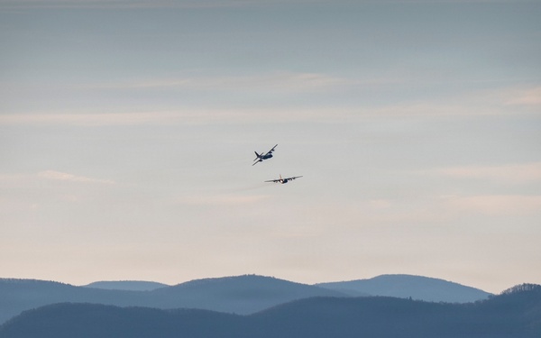 Dobbins C-130Hs Conduct Training at Yonah Mt.