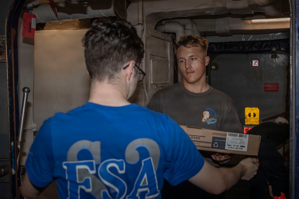 Abraham Lincoln conducts routine operations