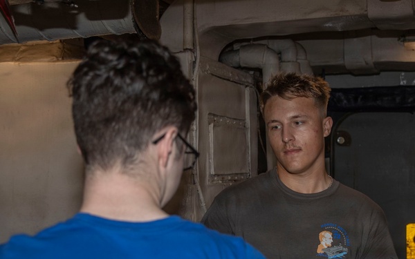 Abraham Lincoln conducts routine operations