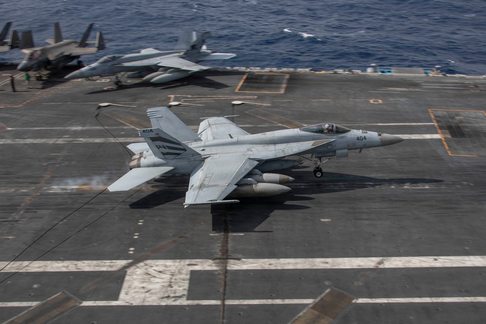 Abraham Lincoln conducts routine flight operations