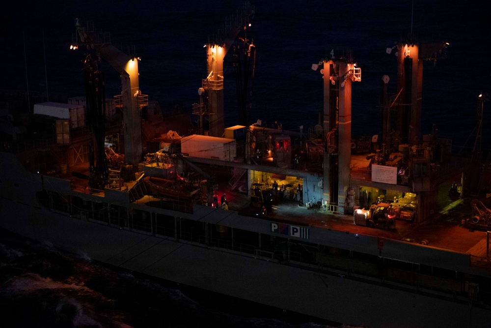 Abraham Lincoln conducts replenishment-at-sea with Yukon