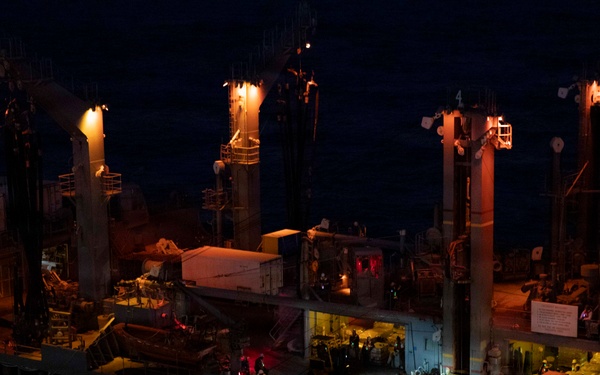 Abraham Lincoln conducts replenishment-at-sea with Yukon
