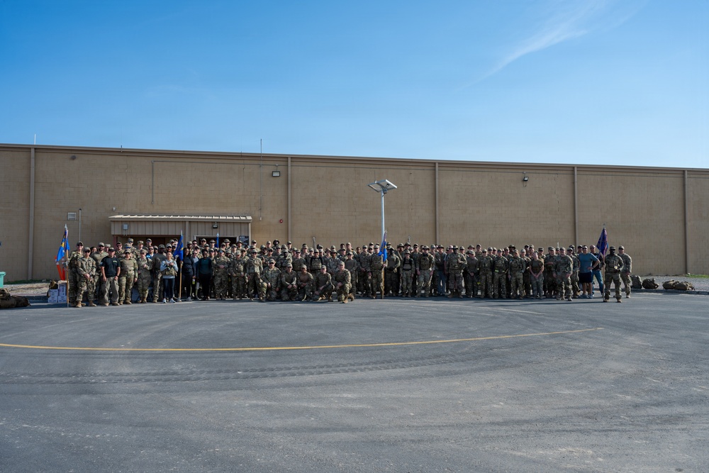 The 386th ESFS hosts 10 mile ruck