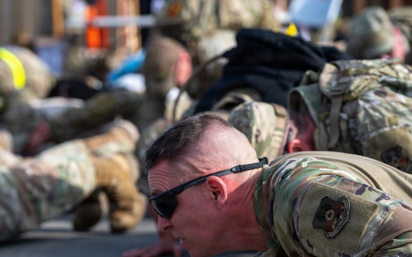 The 386th ESFS hosts 10 mile ruck