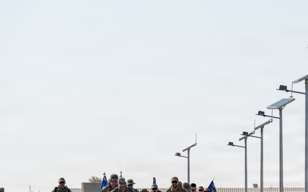 The 386th ESFS hosts 10 mile ruck