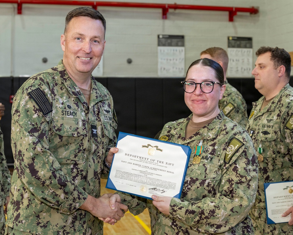 NSA Souda Bay January Awards at Quarters