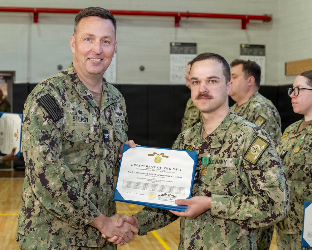 NSA Souda Bay January Awards at Quarters