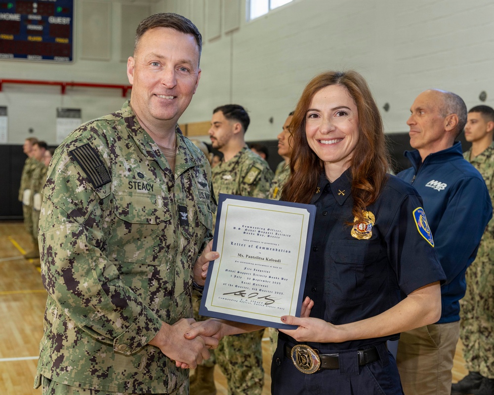 NSA Souda Bay January Awards at Quarters