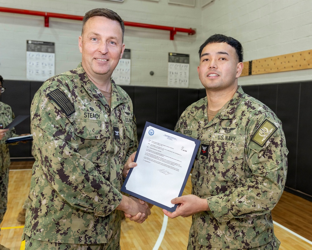 NSA Souda Bay January Awards at Quarters