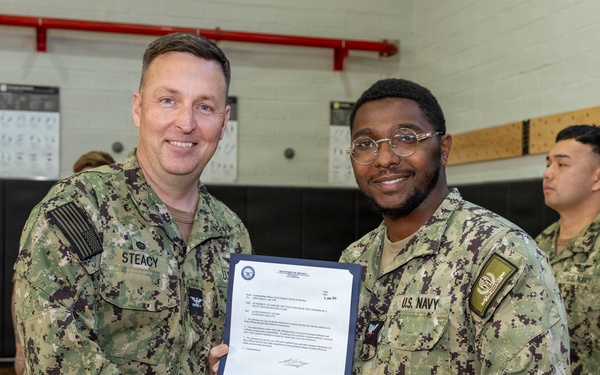 NSA Souda Bay January Awards at Quarters