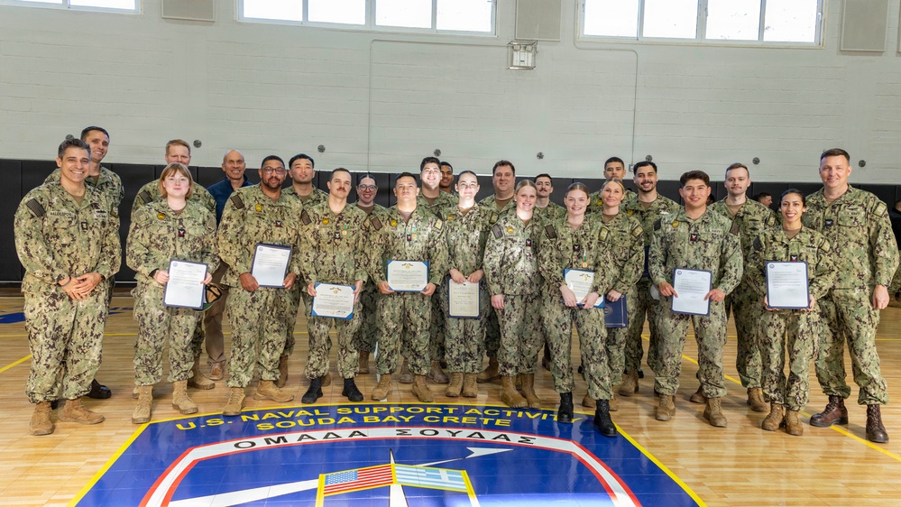 NSA Souda Bay January Awards at Quarters