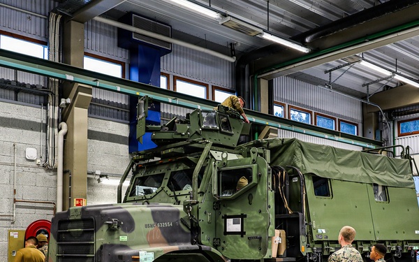 Prepositioned Motor Transport Equipment Staged for Inspection During Cold Response 26