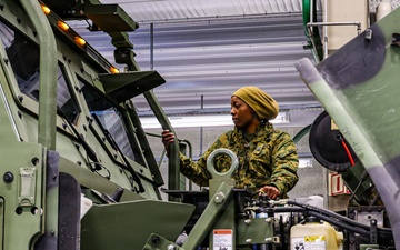 Prepositioned Motor Transport Equipment Staged for Inspection During Cold Response 26
