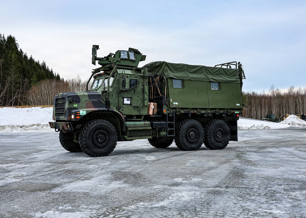 Prepositioned Motor Transport Equipment Prepped for Inspection During Cold Response 26