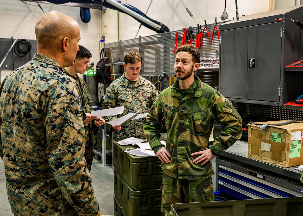 U.S. Marine Corps, Norwegian Army Leaders Coordinate at MCPP-N Cave Site During Cold Response 26