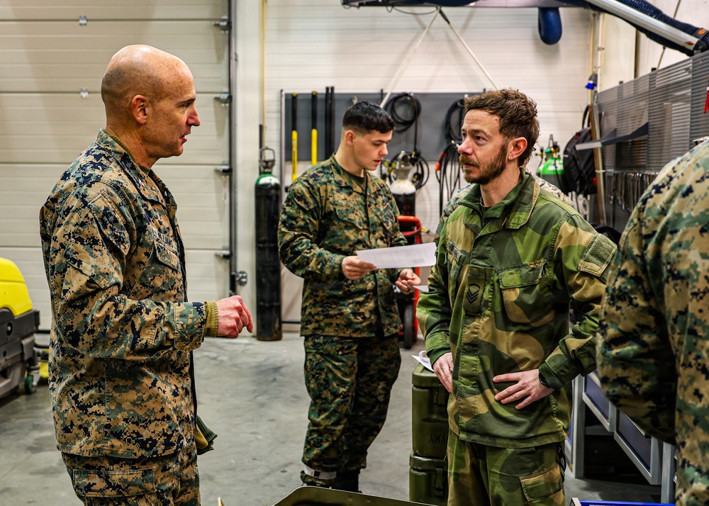 U.S. Marine Corps, Norwegian Army Leaders Coordinate at MCPP-N Cave Site During Cold Response 26
