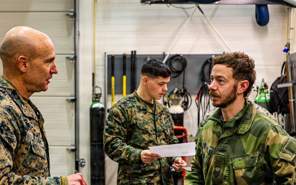 U.S. Marine Corps, Norwegian Army Leaders Coordinate at MCPP-N Cave Site During Cold Response 26