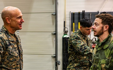 U.S. Marine Corps, Norwegian Army Leaders Coordinate at MCPP-N Cave Site During Cold Response 26
