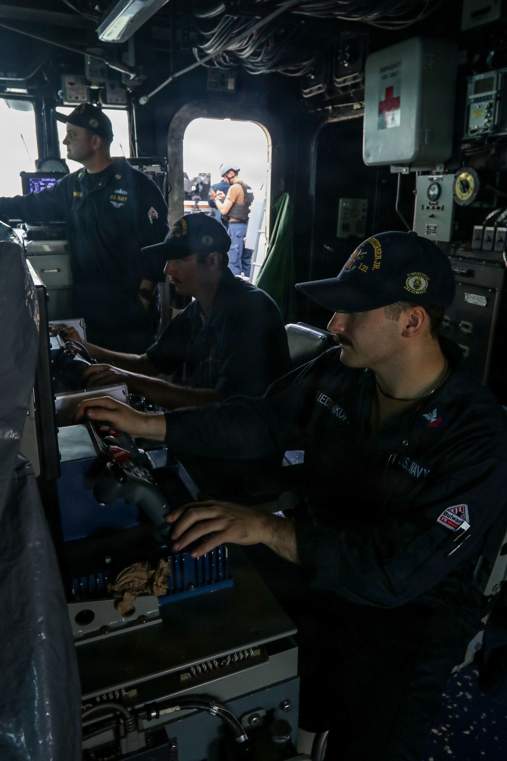 Frank E. Petersen Jr. transits the San Bernardino Strait