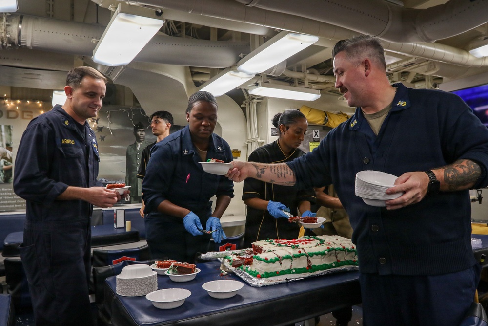 Frank E. Petersen Jr. celebrates Christmas