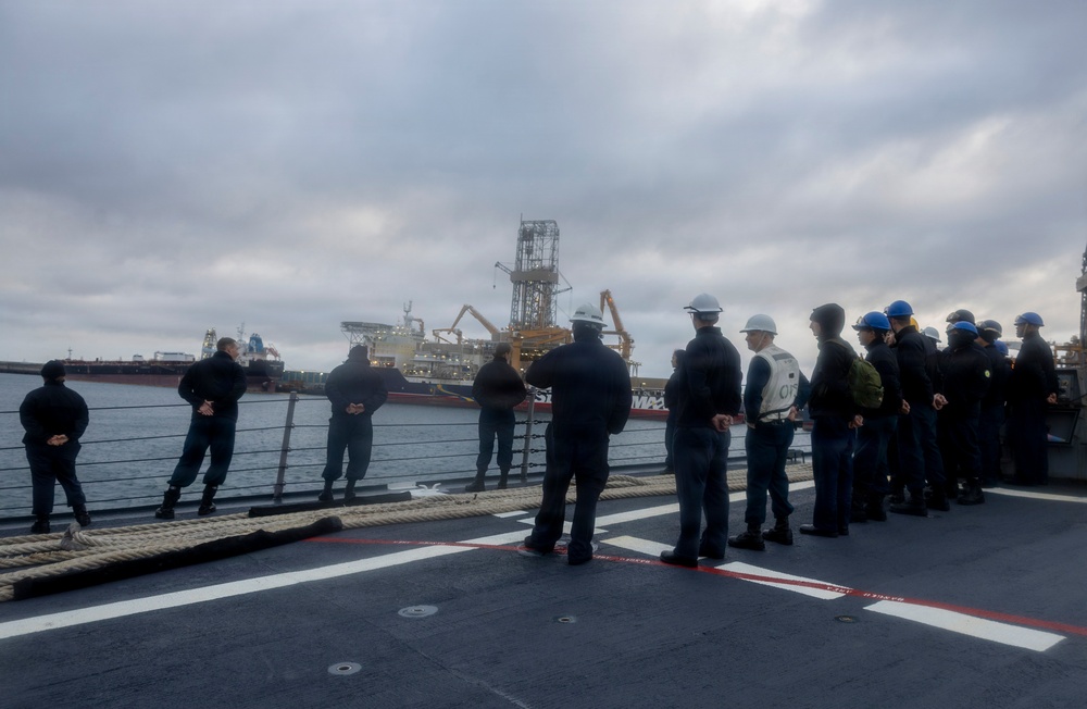 USS Delbert D. Black (DDG 119) Arrives in Las Palmas, Spain