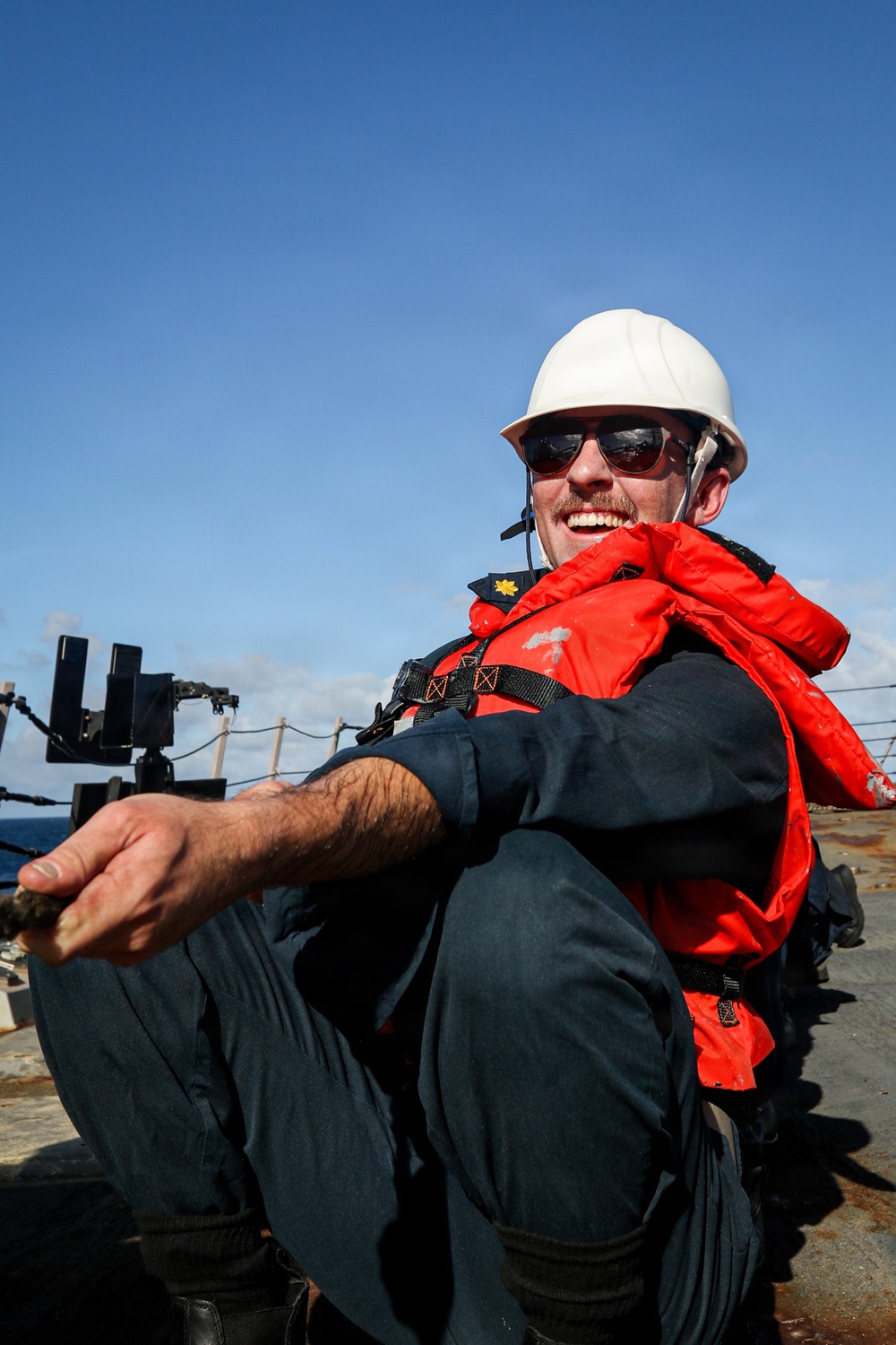 Frank E. Petersen Jr. conducts replenishment-at-sea