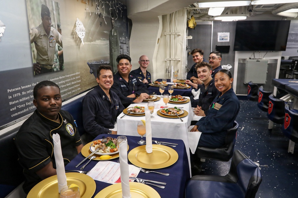 Frank E. Petersen Jr. hosts December birthday celebration