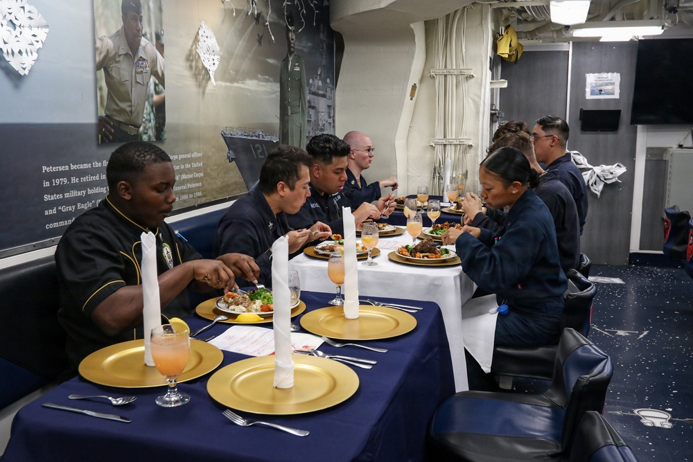 Frank E. Petersen Jr. hosts December birthday celebration