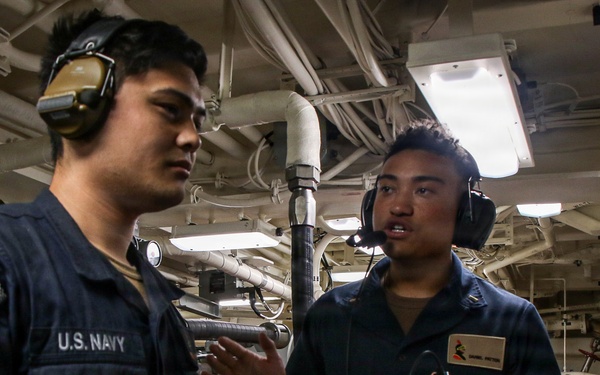 Frank E. Petersen Jr. transits Malacca Strait