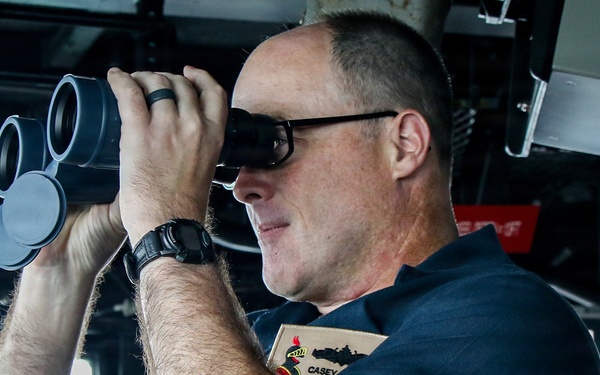 Frank E. Petersen Jr. transits Malacca Strait