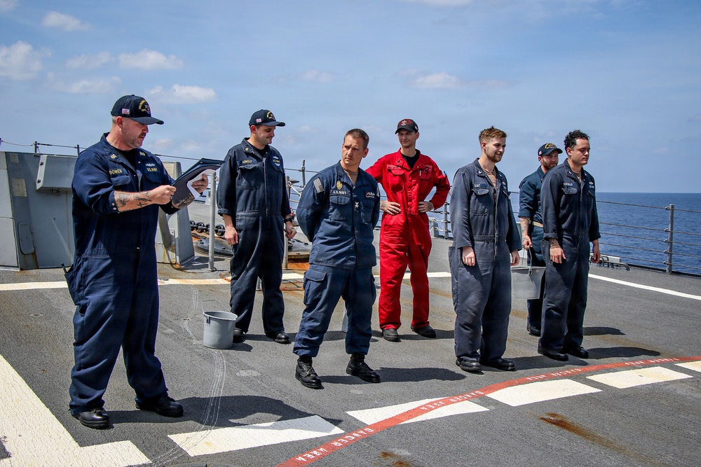 Frank E. Petersen Jr. conducts ESWS pinning ceremony