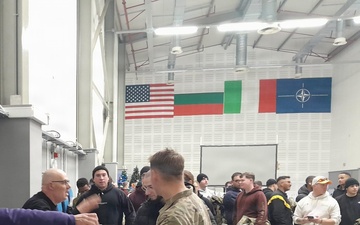 Soldiers waiting in line to purchase Military Clothing
